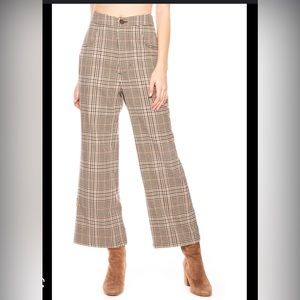 Capulet Jolie Brown Plaid Cropped